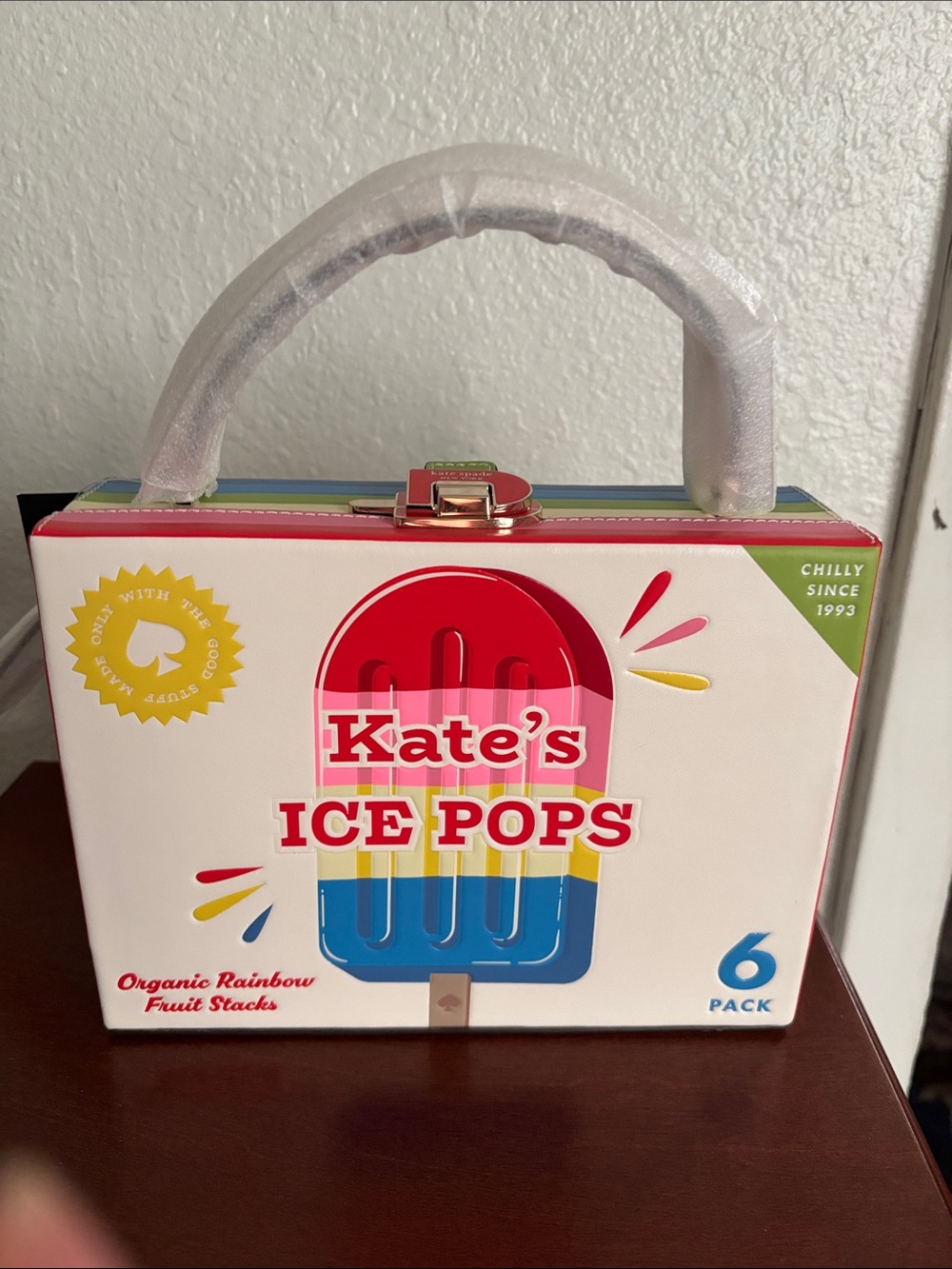 Kate's Ice Pops Small Novelty Handbag - Rainbow Graphic with BONUS